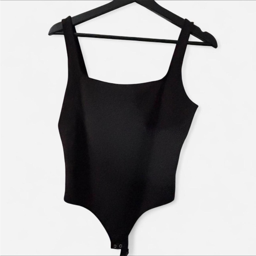 Express Black Square Neck Bodysuit
